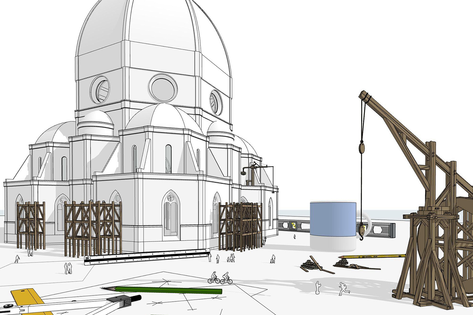 La modellazione di Santa Maria del Fiore del Brunelleschi con Archicad